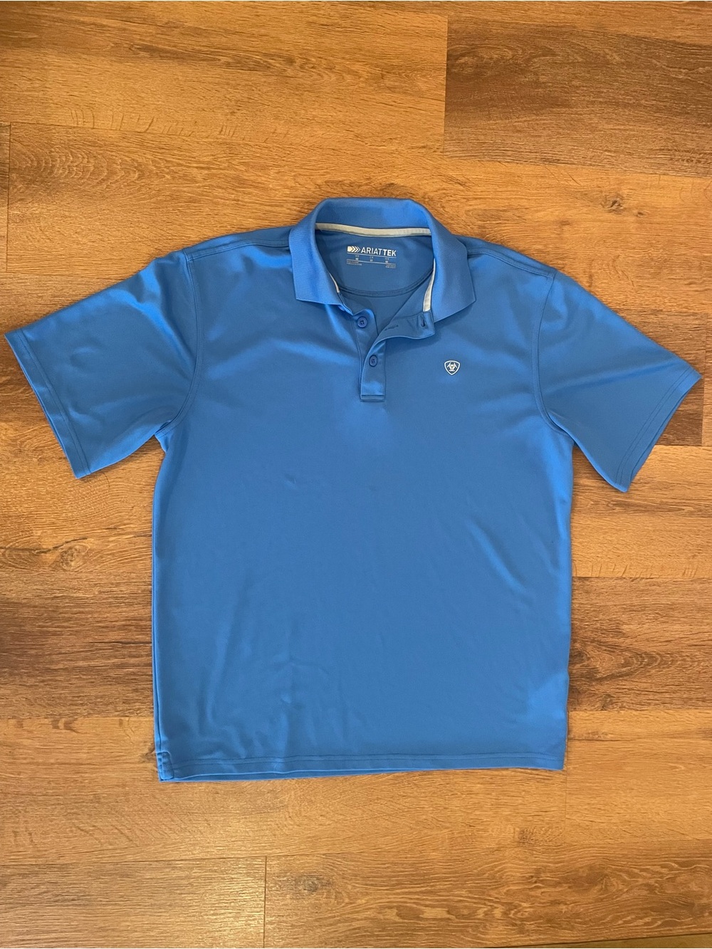 Ariat TEK Men’s Performance Golf Performance Polo Shirt Blue Size Medium
